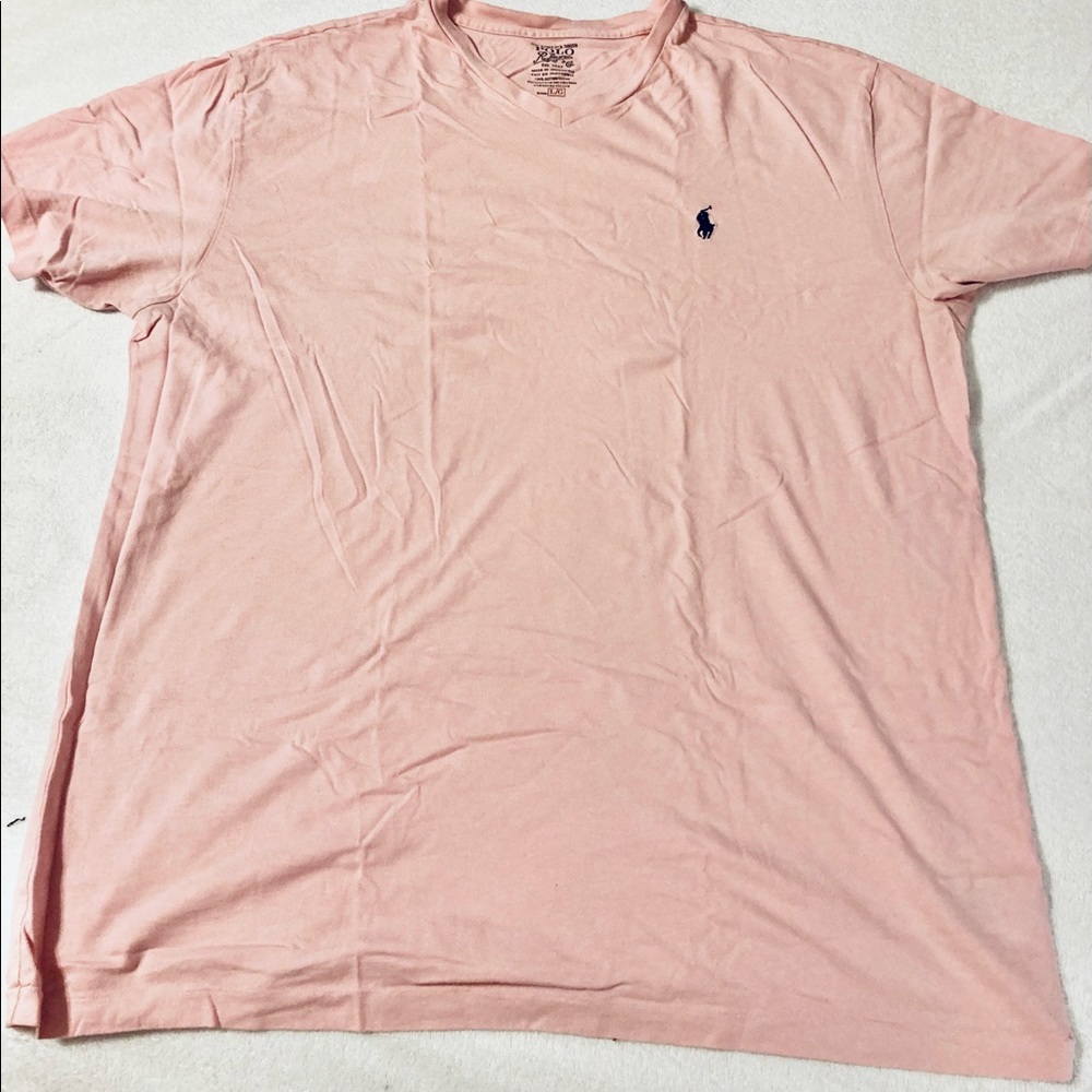 Pink Unisex Large Ralph Lauren Polo T Shirt